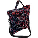 Multicolored Bubbles Motif Abstract Pattern Fold Over Handle Tote Bag View1