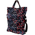 Multicolored Bubbles Motif Abstract Pattern Fold Over Handle Tote Bag View2