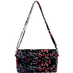 Multicolored Bubbles Motif Abstract Pattern Removable Strap Clutch Bag by dflcprintsclothing