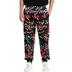 Multicolored Bubbles Motif Abstract Pattern Men s Elastic Waist Pants by dflcprintsclothing