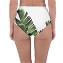 Green banana leaves Reversible High-Waist Bikini Bottoms View2