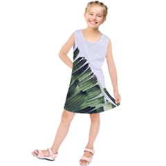 Green Banana Leaves Kids  Tunic Dress by goljakoff