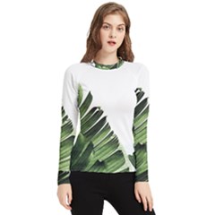 Green Banana Leaves Women s Long Sleeve Rash Guard by goljakoff