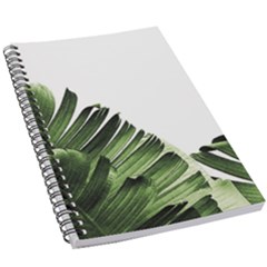 Green Banana Leaves 5 5  X 8 5  Notebook by goljakoff