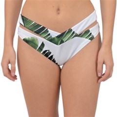 Green Banana Leaves Double Strap Halter Bikini Bottom by goljakoff