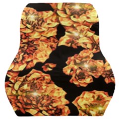 Copper Floral Car Seat Back Cushion  by Janetaudreywilson