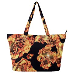 Copper Floral Full Print Shoulder Bag by Janetaudreywilson