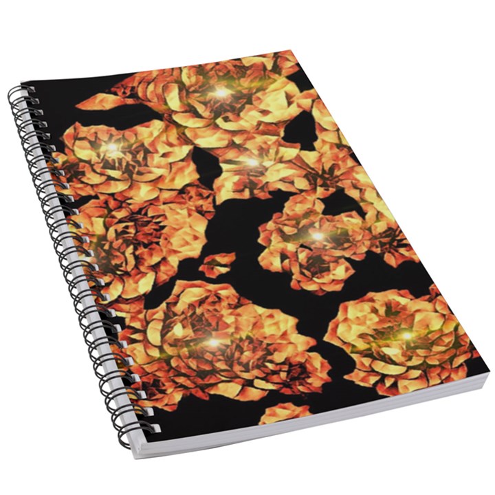 Copper Floral 5.5  x 8.5  Notebook