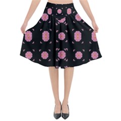 Flowers From The Summer Still In Bloom Flared Midi Skirt by pepitasart