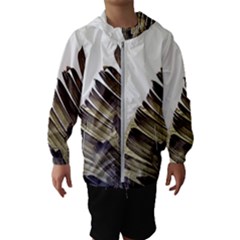 Vintage Banana Leaves Kids  Hooded Windbreaker by goljakoff