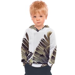 Vintage Banana Leaves Kids  Overhead Hoodie by goljakoff