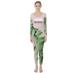 Palm Leaf Long Sleeve Catsuit by goljakoff