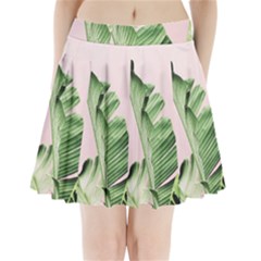 Palm Leaf Pleated Mini Skirt by goljakoff