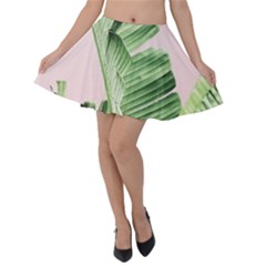 Palm Leaf Velvet Skater Skirt by goljakoff