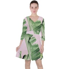 Palm Leaf Ruffle Dress by goljakoff