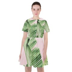 Palm Leaf Sailor Dress by goljakoff