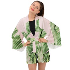 Palm Leaf Long Sleeve Kimono by goljakoff