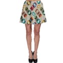 Ethnic Tribal Masks Skater Skirt View1