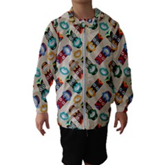 Ethnic Tribal Masks Kids  Hooded Windbreaker by tmsartbazaar