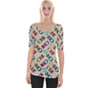 Ethnic Tribal Masks Wide Neckline Tee View1