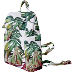 Watercolor Monstera Leaves Buckle Everyday Backpack by goljakoff