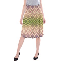 Ethnic Seamless Pattern Midi Beach Skirt by FloraaplusDesign