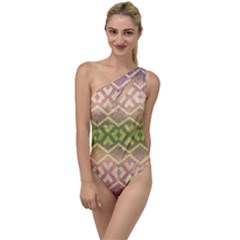 Ethnic Seamless Pattern To One Side Swimsuit by FloraaplusDesign