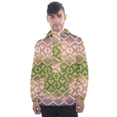 Ethnic Seamless Pattern Men s Front Pocket Pullover Windbreaker by FloraaplusDesign