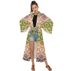 Ethnic Seamless Pattern Maxi Kimono by FloraaplusDesign