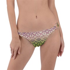 Ethnic Seamless Pattern Ring Detail Bikini Bottom by FloraaplusDesign