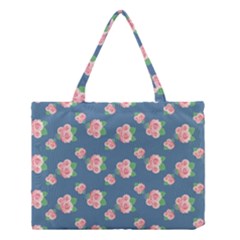 Pink Vintage Roses Medium Tote Bag