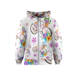 Cycle Ride Kids  Zipper Hoodie by designsbymallika