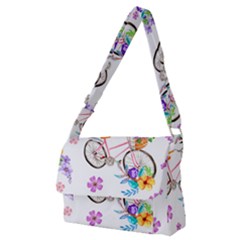 Cycle Ride Full Print Messenger Bag (m) by designsbymallika