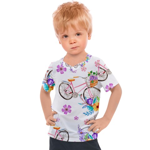 Cycle Ride Kids  Sports Tee by designsbymallika