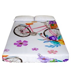 Cycle Ride Fitted Sheet (king Size) by designsbymallika