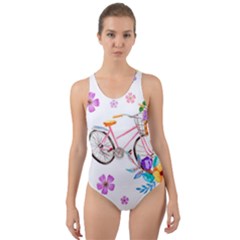 Cycle Ride Cut-out Back One Piece Swimsuit by designsbymallika