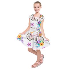 Cycle Ride Kids  Short Sleeve Dress by designsbymallika