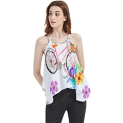 Cycle Ride Flowy Camisole Tank Top by designsbymallika