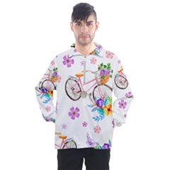 Cycle Ride Men s Half Zip Pullover by designsbymallika