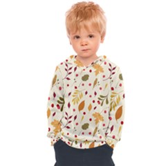 Pretty Leaves Pattern Kids  Overhead Hoodie by designsbymallika