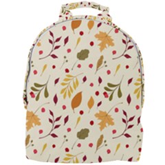 Pretty Leaves Pattern Mini Full Print Backpack by designsbymallika