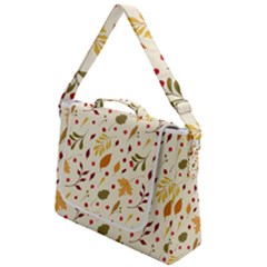 Pretty Leaves Pattern Box Up Messenger Bag