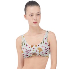 Pretty Leaves Pattern The Little Details Bikini Top by designsbymallika