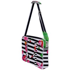 Black And White Stripes Cross Body Office Bag by designsbymallika