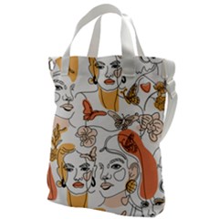 Lady Like Canvas Messenger Bag by designsbymallika