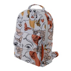 Lady Like Flap Pocket Backpack (large) by designsbymallika