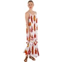 Autumn Pattern Cami Maxi Ruffle Chiffon Dress View1