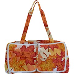 Autumn Leaves Pattern Multi Function Bag by designsbymallika