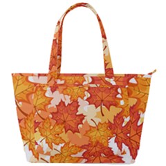 Autumn Leaves Pattern Back Pocket Shoulder Bag  by designsbymallika