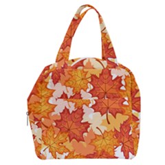 Autumn Leaves Pattern Boxy Hand Bag by designsbymallika